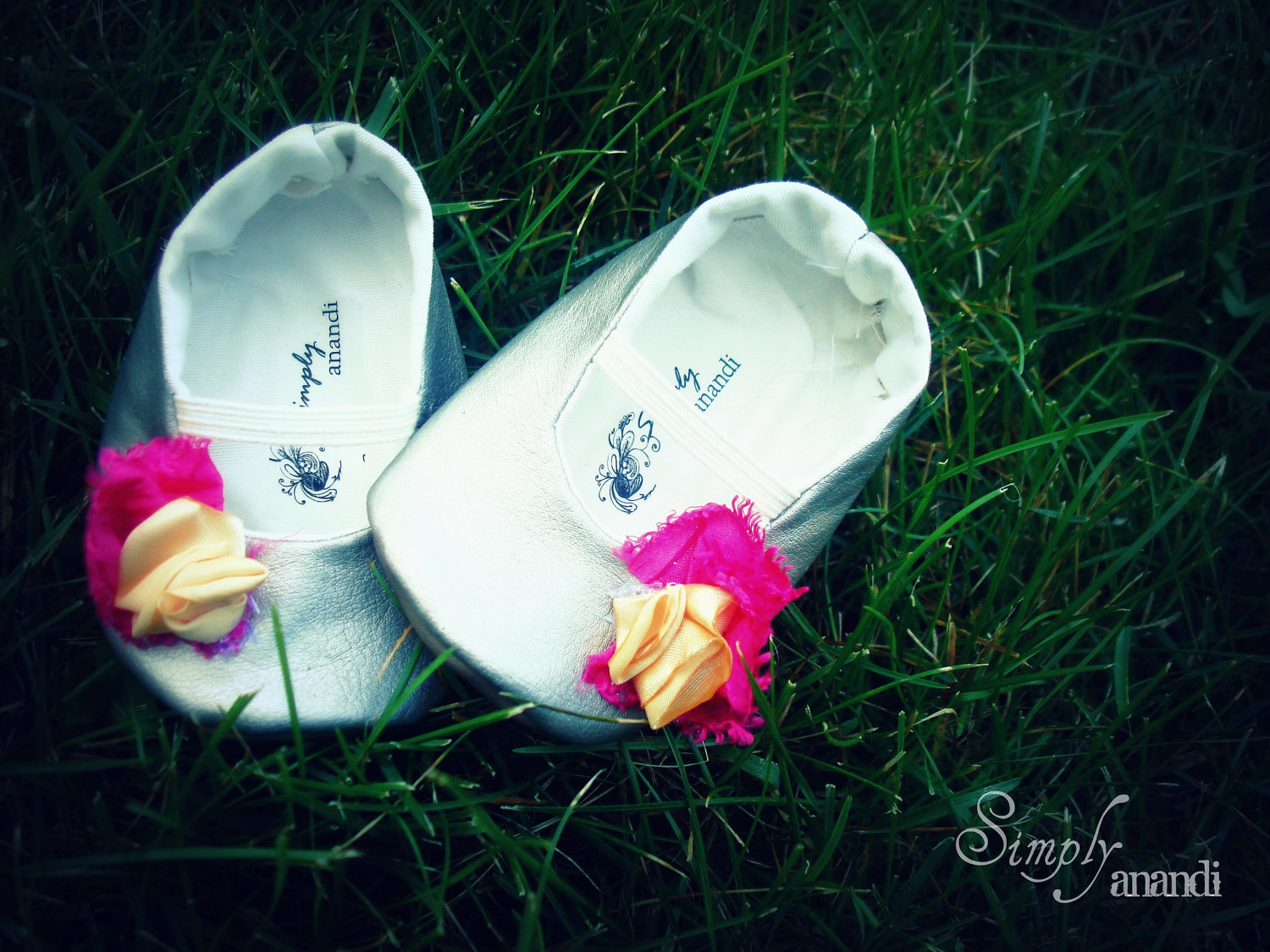 Adelsilver Metallic Baby Girl Ballet Flatwith Or With Out Elastic